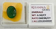 6.5/CT Natural Panna Stone with Govt. Lab Certificate-12313D49939